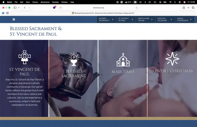 Blessed Sacrament St. Vincent Catholic Homepage